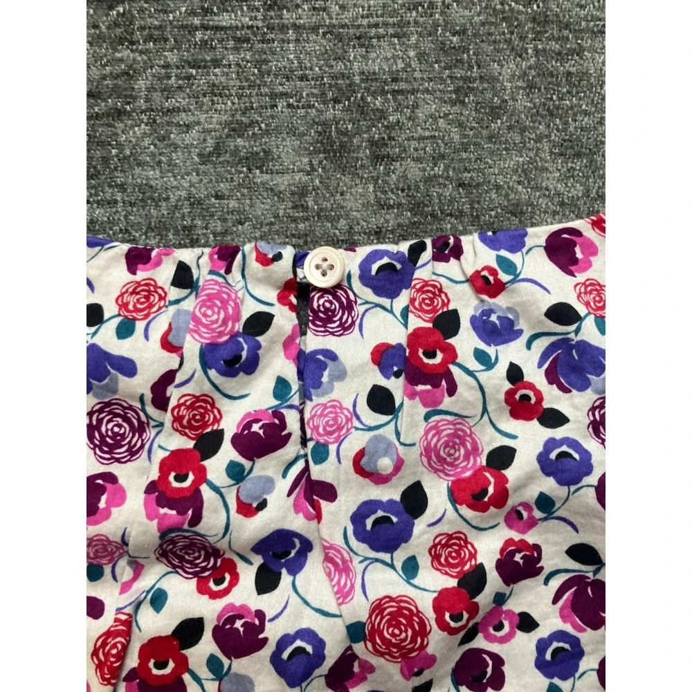 Tea Collection Mini Dress‎ Girls 8 Multicolor Floral Ruffle Sleeve Keyhole Back